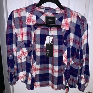 Brand new cropped flannel